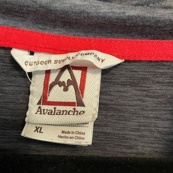 AVALANCHE Outdoor Supply Co Sweater Men’s Size XL grey 1/4 Zip Up Pullover - Picture 4 of 4